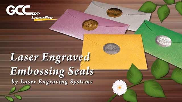 Embossing seal with laser engraving